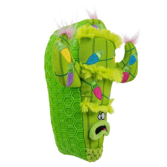 goDog® Chew Guard Technology™ Holiday Cactus Dog Toy - Plush, Squeaker Brand New - Picture 4 of 12